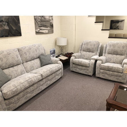 Picture of Roma 3 Seater and Two Chairs in Plush col. 30 Fabric