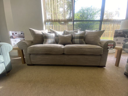 Picture of Chester 3 Seater in Crombie Mocha Wool Fabric