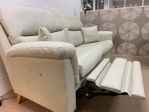 Picture of Opal Motion 3 Seater High Back Sofa in Malix Plain Pale Green Fabric