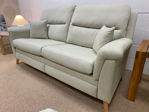 Picture of Opal Motion 3 Seater High Back Sofa in Malix Plain Pale Green Fabric