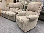 Picture of Roma 2.5 Seater Gents Sofa and Gents Chair in Vivo Putty Fabric
