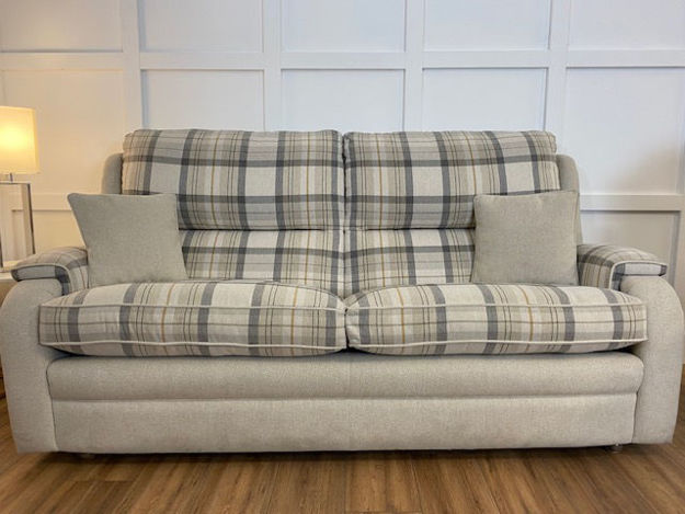 Picture of Roma 3 Seater Sofa & Gents Chair in Harrison/Cairngorm Oatmeal Fabric