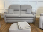 Picture of Roma 2.5 Seater With Two Chairs and a Pouffee in Portreath 7199 Fabric - Please Read Full Description Before Purchasing. _ Recovered