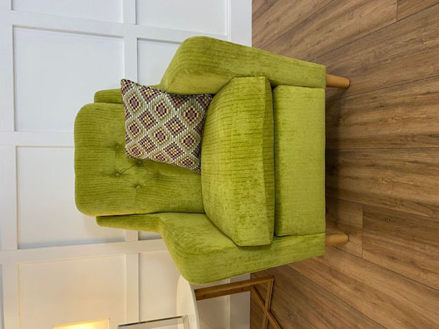 Picture of Sara Chair in Azzuro Lime Fabric