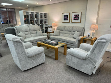 Picture of Langfield Gents 3 seater sofa, 2 seater sofa, power recliner and chair